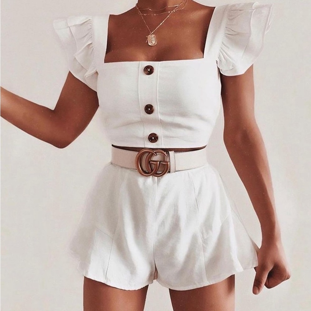 Perfect condition small white crop top